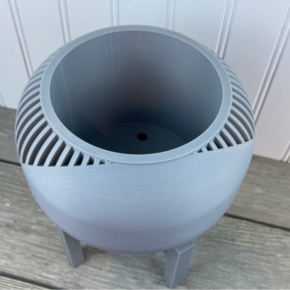 Indoor Flower Pot,The Narvo Planter Pot w/ Drainage Hole & Drip Tray - Picture 5 of 9